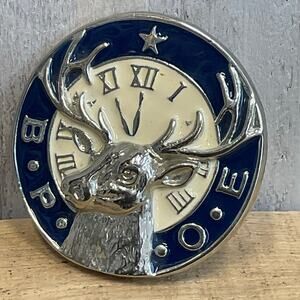 BPOE Belt Buckle Elks Lodge Club Member Fraternity